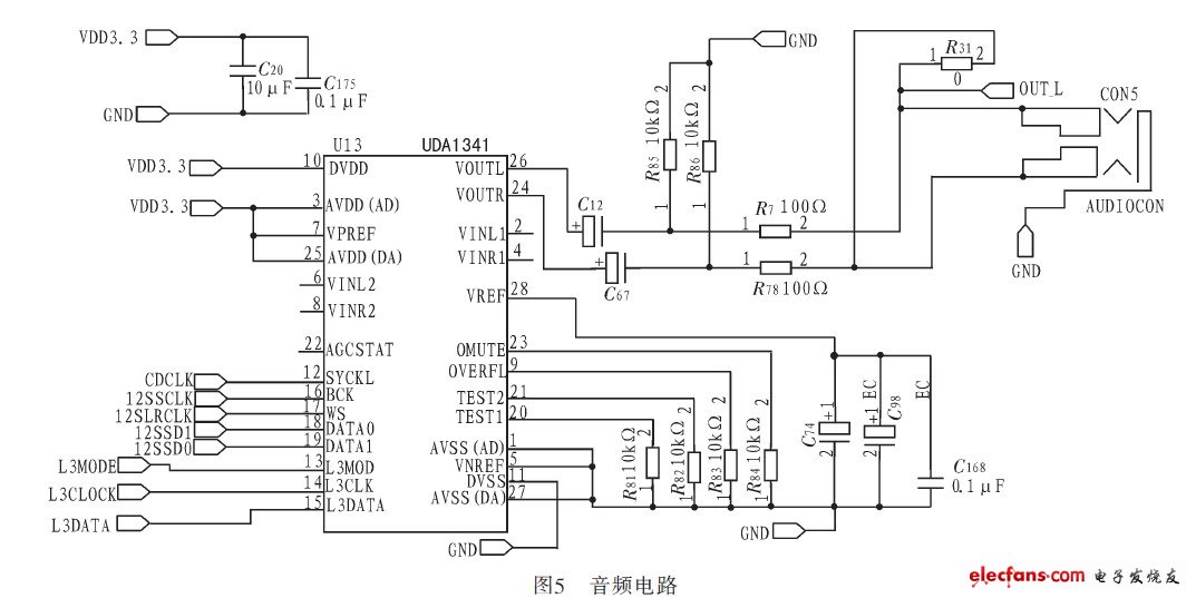 音频电路部分的电路