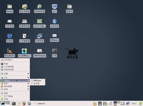 图3 Linux 微型桌面系统