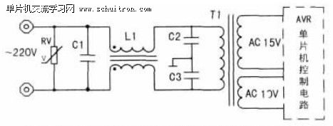 图2：控制器电源及输出驱动电路的抗干扰