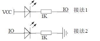 图4 LED的接法