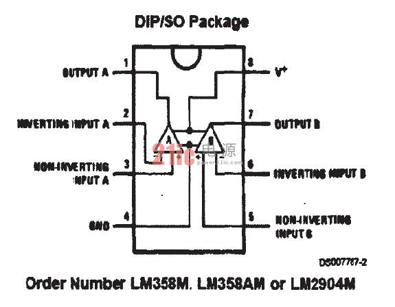 图2LM358内部原理图