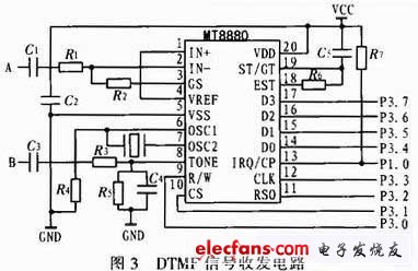 DTMF信号首发电路（电子发烧友网）