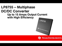 LP8755 - 針對個人電子產品的業界最小型 15A、多相位 DC/DC 轉換器