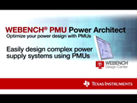 WEBENCH PMU Power <font style='color:red;'>a</font>rchitect-使用PMU优化您的电源设计