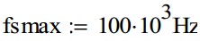 最大工作频率为 100KHz