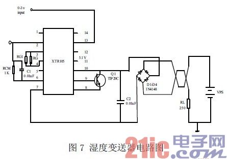 湿度变送器电路图