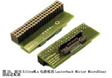 图3B面向XilinxMLx电路板的Lauterbach Mictor MicroBlaze跟踪适配器
