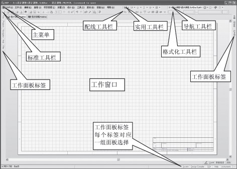 图1 原理图设计工作界面