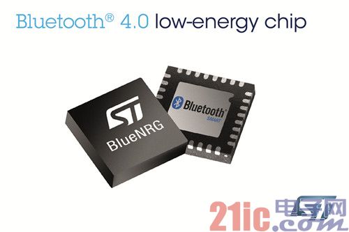 ST推出拥有业界最高能效的单片蓝牙4.0网络处理器