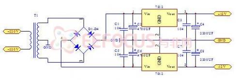 图3.3-1  5V开关电源稳压器电路