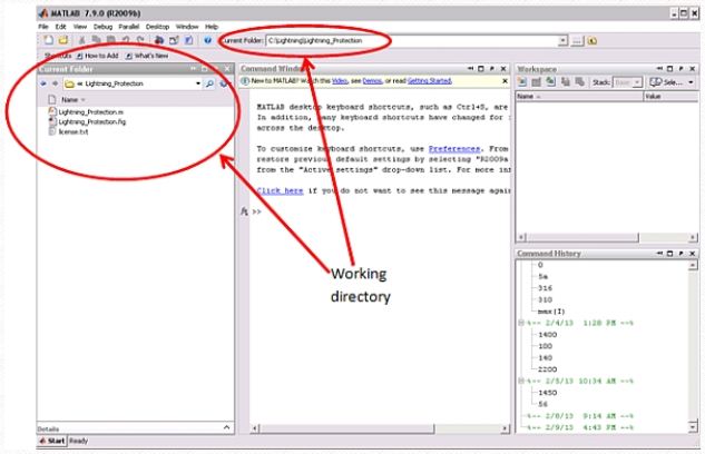 图4：MATLAB截屏，显示其工作目录中包含有两个用于GUI的文件。