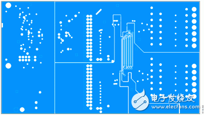 图3. EVAL-CN0235-SDPZ PCB的第2层包含屏蔽的AD7280A菊花链信号