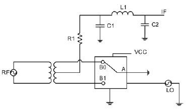 图4 开关混频器的实际电路