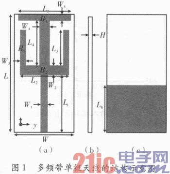 一种多频带印刷单极子天线的设计