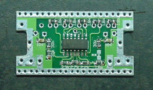 图2   在PCB上焊接IC