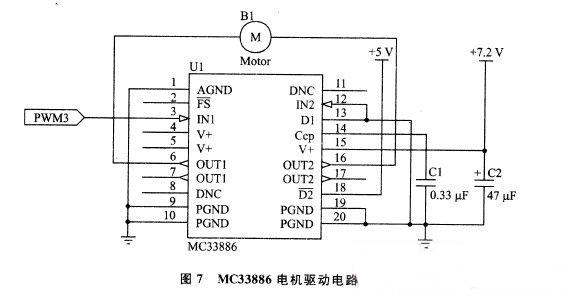 MC33886电机驱动电路
