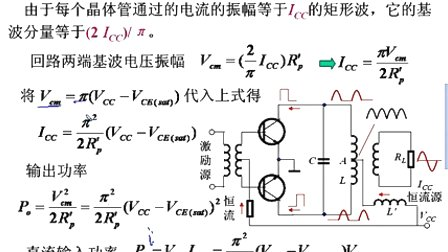 石油大学高频电子线路 第六章第六节 丁类功率放大器