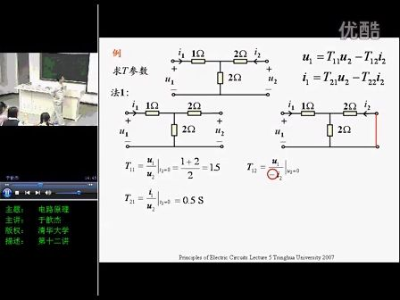 清华大学电路原理第05讲_二端口网络（下）