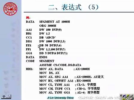 吉林大学 赵宏伟 微机原理及汇编语言23