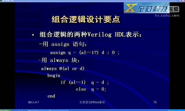 至芯科技FPGA视频教程之FPGA中数字系统的构成