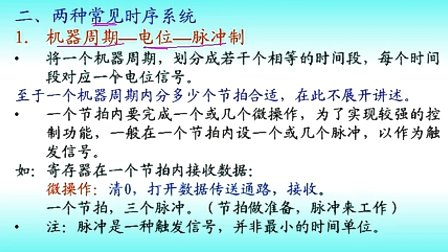 计算机组成原理第六章第三节时序系统