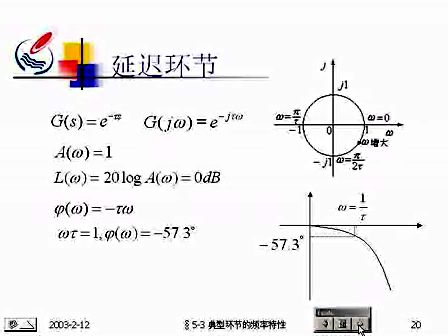 石油大学自动控制原理24 典型环节的频率特性