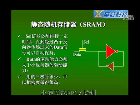 至芯科技FPGA视频教程之静态随机存储器