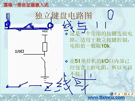 天狼星51单片机第十二课.从51到ARM征服嵌入式.独立按键检测