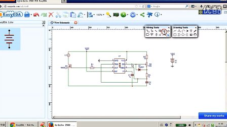 基于浏览器的EDA软件:在线绘制原理图、仿真、PCB制作