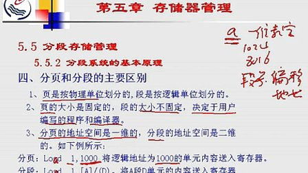 石油大学操作系统第五章第五节 分段存储管理