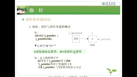 希赛教育等考学院C语言教程-指针_指针的基础知识