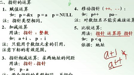 石油大学曾怡 C语言程序设计 第十章第三节 指针和数组