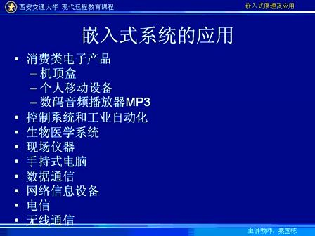 嵌入式原理及应用122 04 西安交大