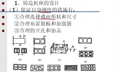 机电系统设计第二章第六节 机电一体化系统的机座或机架