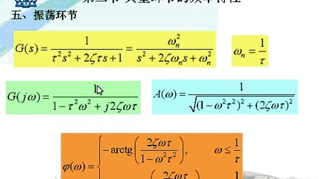 哈工大自动控制原理第25讲 控制系统的频域分析