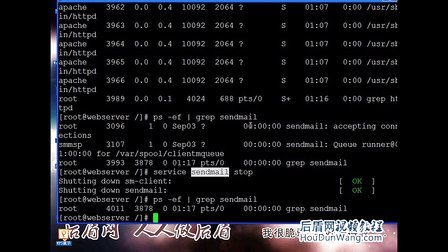 后盾网Linux视频教程14Linux系统进程管理与作业控制