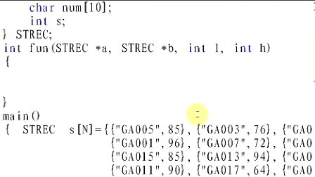 黄建二级C语言编程题精讲070 j++模式：结构体1