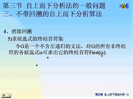 东南大学编译原理 21 自上而下语法分析