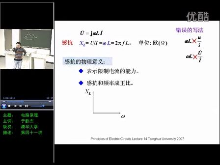 清华大学电路原理第14讲_阻抗和导纳，相量法（上）