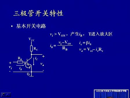 电子科技大学数字电子技术基础12 三极管开关特性