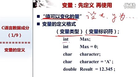 北京大学程序设计实习11 - 2-变量定义的含义