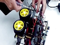 小车视频演示实验，基于stm32f4的蓝牙控制小车