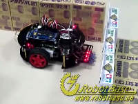 Arduino-2WD轻量型移动机器人超声波旋转侦测演示