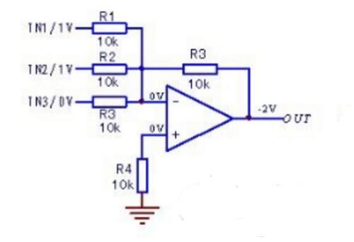 反相加法器电路与原理
