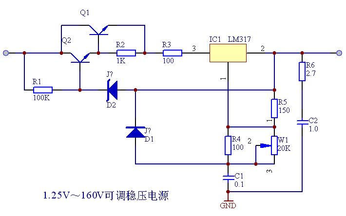 三端可调稳压集成电路lm317的多种应用电路