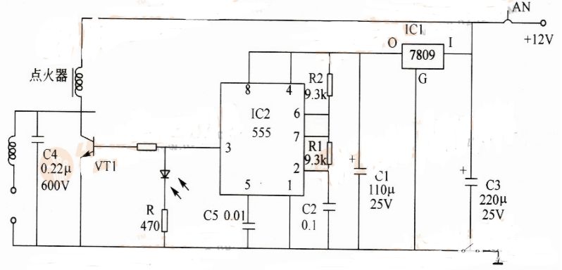 简单电子点火器电路图大全
