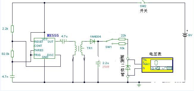 稳压二极管稳压值测量电路