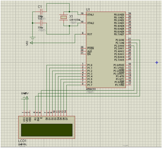 lcd1602接线图_lcd1602与单片机连接图